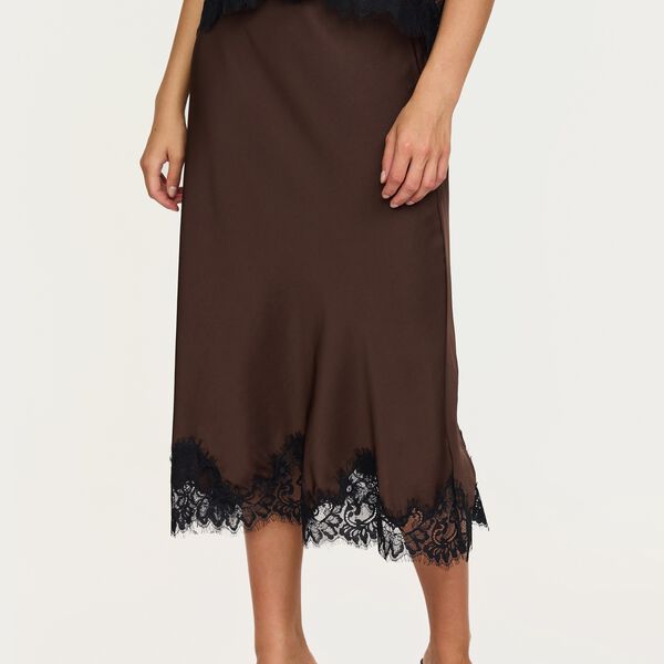 SRJournee Midi Skirt, demitasse, Soft Rebels