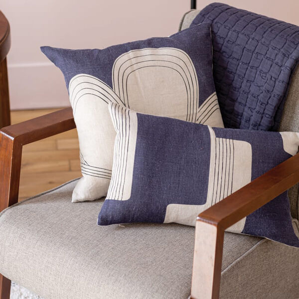 Swami sengetæppe, marine, Vivaraise