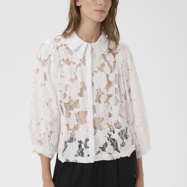 KBEna Frosty Blouse, bright white, Karen by Simonsen