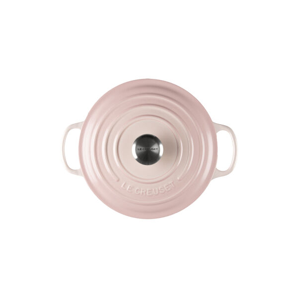 Signature rund st&oslash;bejernsgryde &Oslash; 20 cm, shell pink, Le Creuset