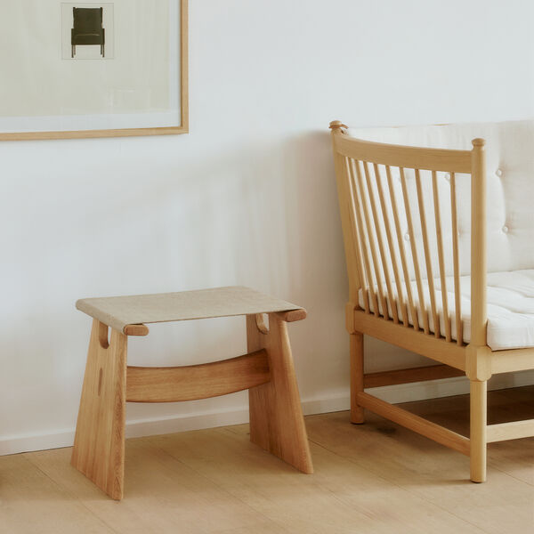 Seto Stool, light oiled oak/natural, Fredericia Furniture