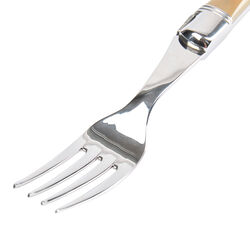 Steakgaffel, brunt horn, Laguiole Tradition