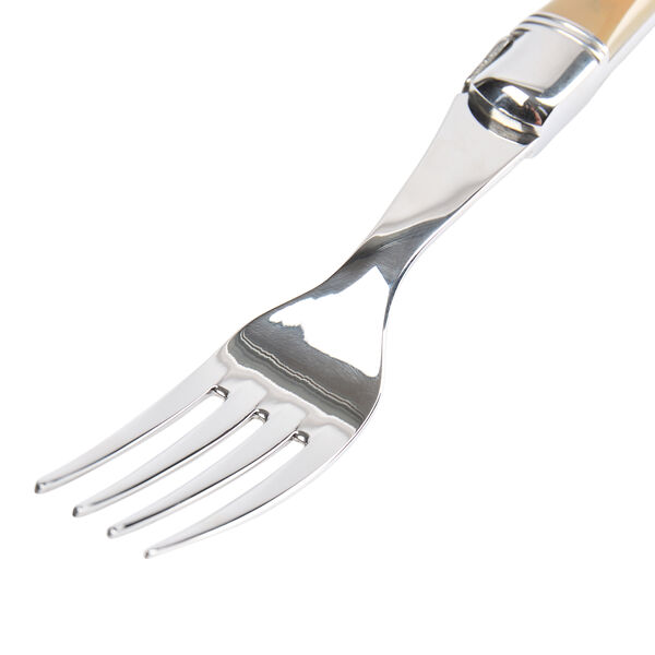 Steakgaffel, brunt horn, Laguiole Tradition