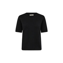PD-Abby Slim SS Knit, black, Pieszak