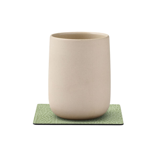 Hippo glasbrik Square, olive green, LIND DNA