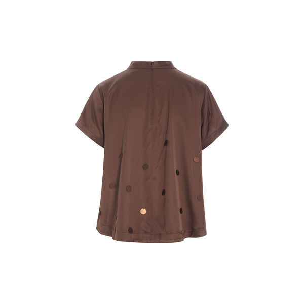 Kuhaku pailletbluse | Chestnut, BITTE KAI RAND