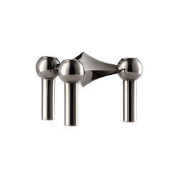 STOFF Nagel lysestage, sort krom, STOFF Nagel