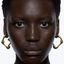 Splash Hoop Small Left, gold, Maria Black