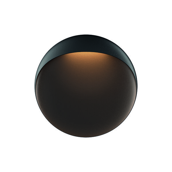 Flindt væglampe Ø 30, black texture, Louis Poulsen