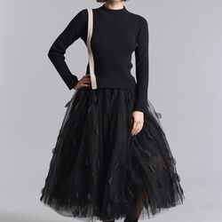 Feathers in the air nederdel, feathers in the air, BITTE KAI RAND