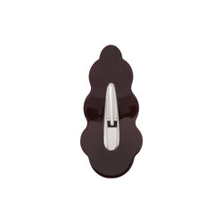 Wavy Bow Clip, brown, SUI AVA