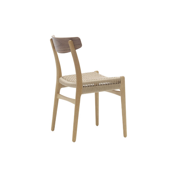 CH23 spisebordsstol, olieret eg/olieret valnød/natur, Carl Hansen & Søn