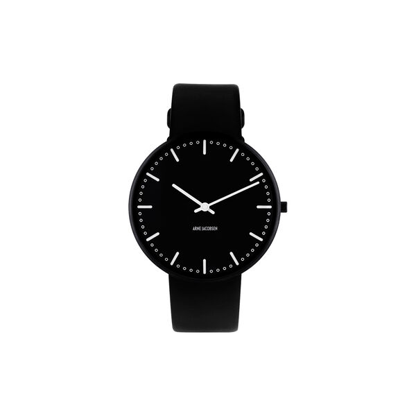 City Hall armbåndsur, black/black/black City Hall armbåndsur, black/black/black, Arne Jacobsen Watches