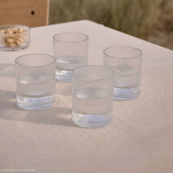 Pilastro Lowballglas 4 stk. | 35 cl | Clear, Stelton