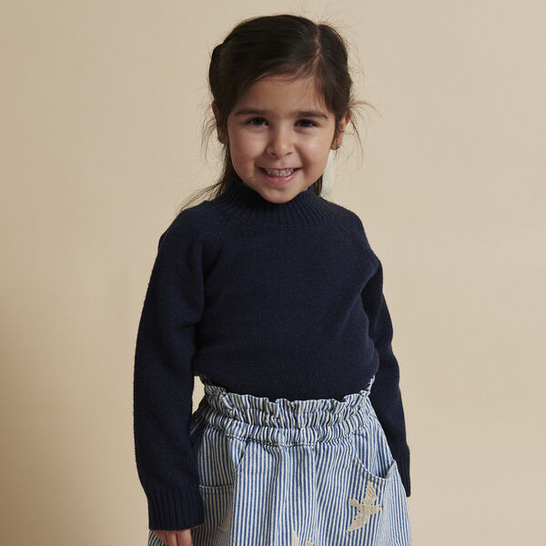 Pullover w. Turtle Neck, navy, Copenhagen Colors Organics