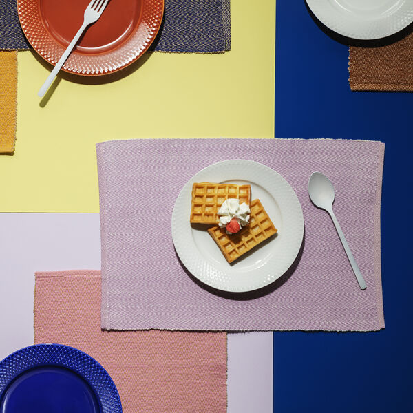 Herringbone d&aelig;kkeserviet, lilla, Lyngby Porcel&aelig;n