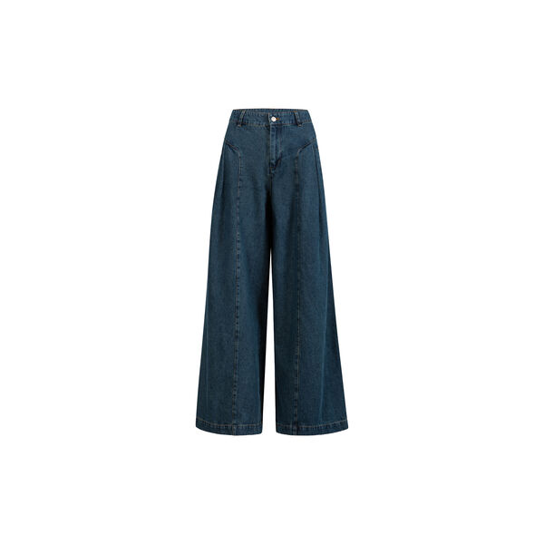 High waisted denim pants - Anna fit, dark blue denim, Coster Copenhagen