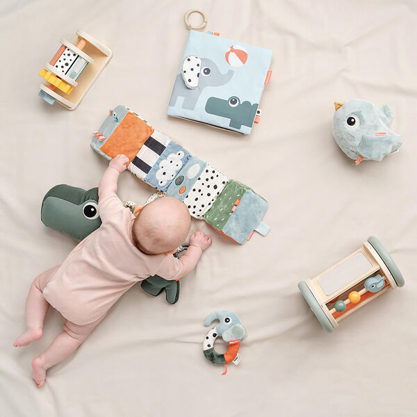 Deer Friends tummy time stofbog, colour mix Deer Friends tummy time stofbog, colour mix, Done by Deer