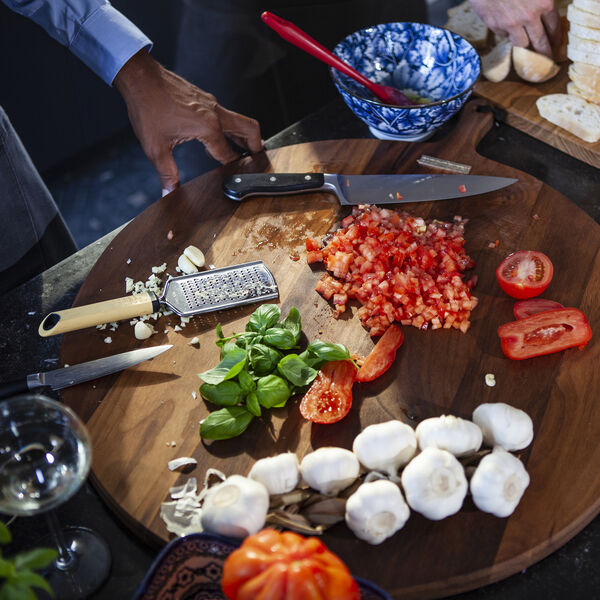 Serveringsbræt rundt, valnød, Dutchdeluxes