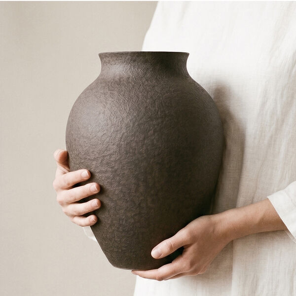Knabstrup Vase | H 27 | Bark, Knabstrup Keramik