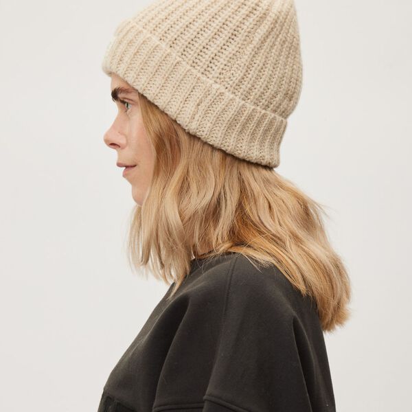Knitted Beanie Chamonix, fossil melange, Rethinkit