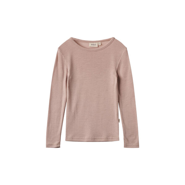 Wool T-Shirt L/S Alfie, 1135 dry rose, Wheat