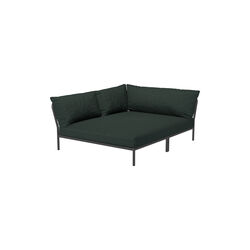 LEVEL2 Cozy venstrevendt loungesofa, Sunbrella Heritage alpine, HOUE