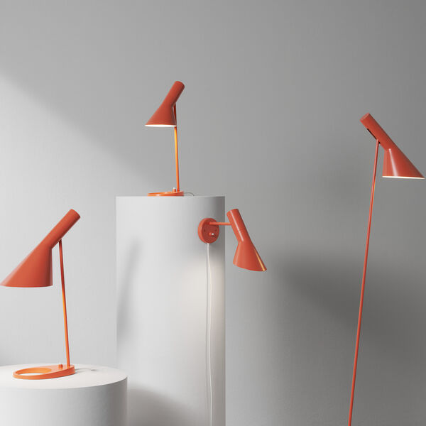 AJ bordlampe, electric orange, Louis Poulsen