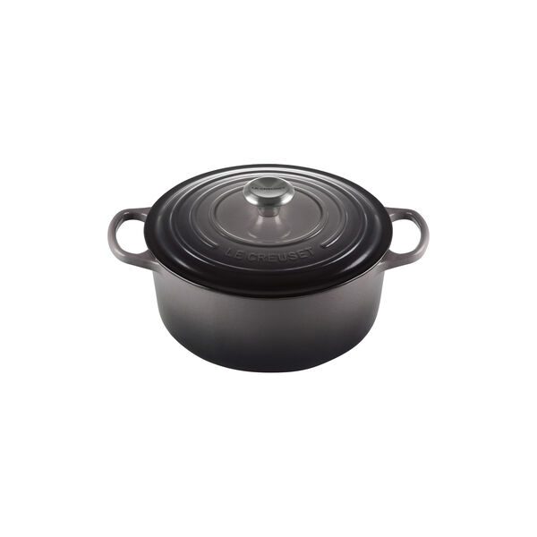 Signature rund st&oslash;bejernsgryde &Oslash; 26 cm, flint, Le Creuset