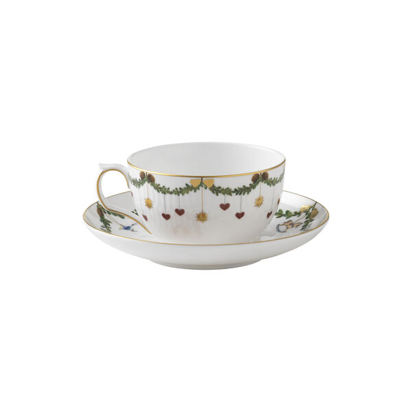 Stjerne Riflet Jul kop med underkop 32 cl Stjerne Riflet Jul kop med underkop 32 cl, Royal Copenhagen