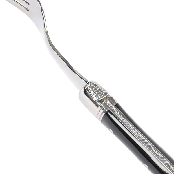 Steakgaffel, sort horn, Laguiole Tradition