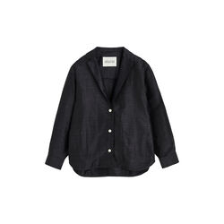 Makya Shirt Silk, black navy, Aiayu