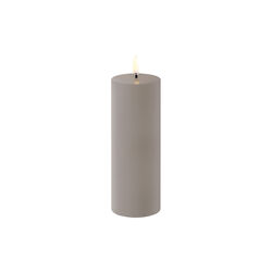 LED Pillar Candle 15 cm, sandstone, Uyuni Lighting