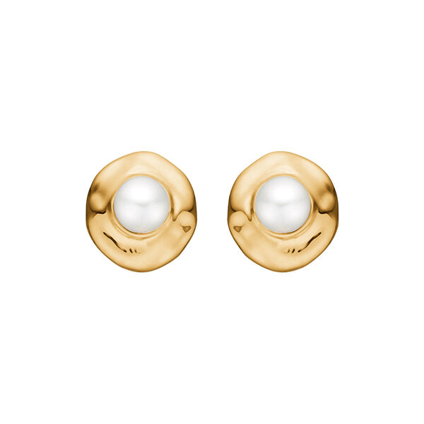 Essence øreringe, forgyldt sølv, Studio Z