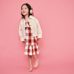 Buzz Junior Safe Audio h&oslash;retelefoner, ivory sand, Kreafunk