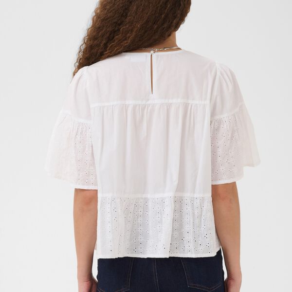 SuzannetSZ Blouse, bright white, Saint Tropez