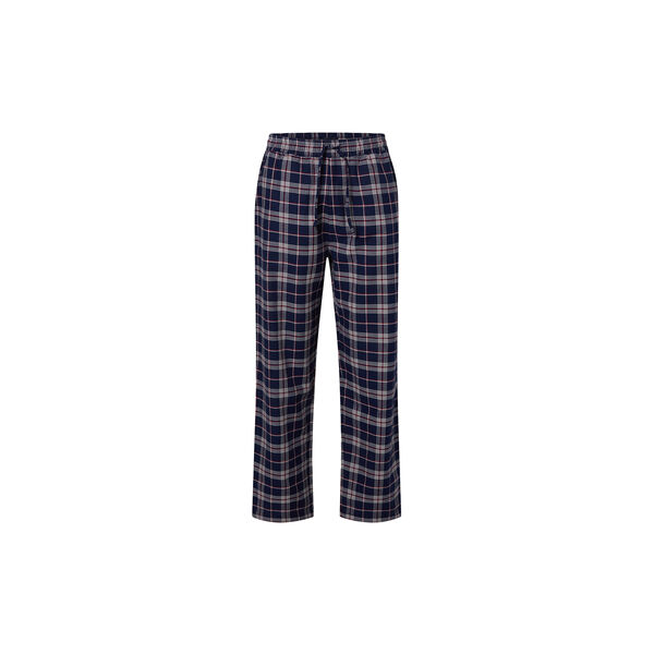 Checked Flannel Pajama Set, blue multi check, Lexington
