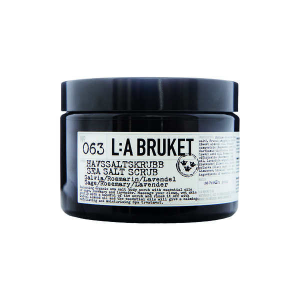 No. 063 Sea Salt Scrub, sage/rosemary/lavender, L:a Bruket