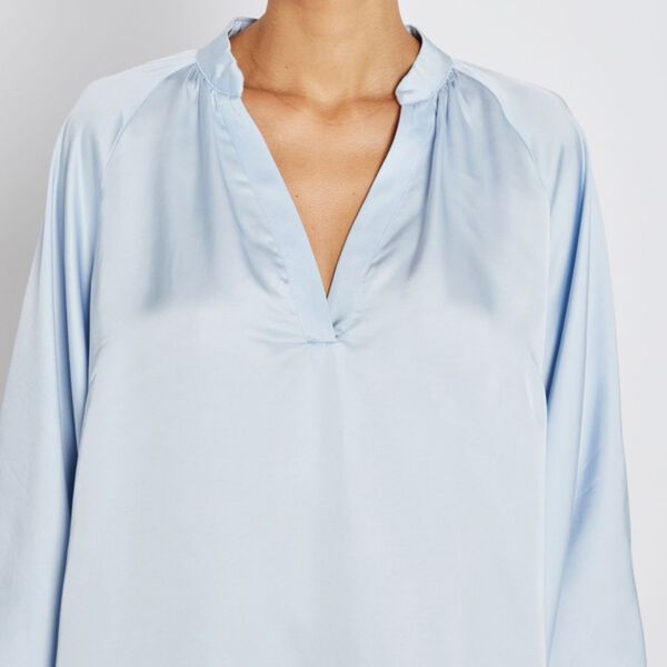 WeckiaBBWinny blouse, light blue, Bruuns Bazaar