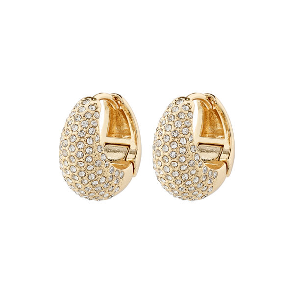 FOCUS Crystal Øreringe, gold plated FOCUS Crystal Øreringe, gold plated, Pilgrim