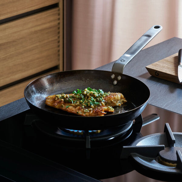 Stegepande carbonstål Ø 24 cm, Gastrotools