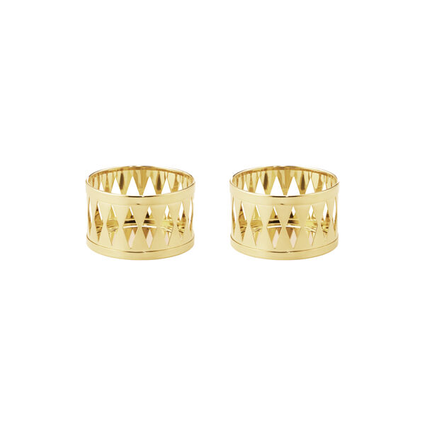 2026 fyrfadsstager 2 stk., guld, Georg Jensen