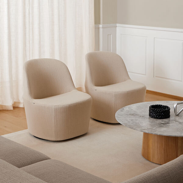 Niveau sofabord &Oslash; 110 cm, Tundra Grey/oiled ash, Fredericia Furniture