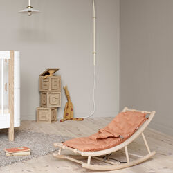 Wood baby & junior vippestol, eg/karamel, Oliver Furniture