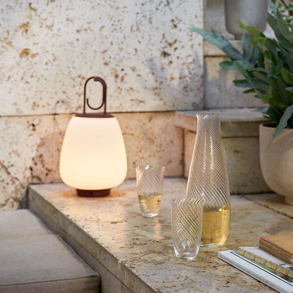 Lucca SC51 transportabel bordlampe, maroon, &Tradition