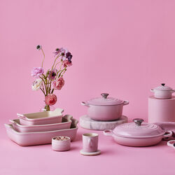 Heritage rektangul&aelig;rt fad 32 cm, shell pink, Le Creuset