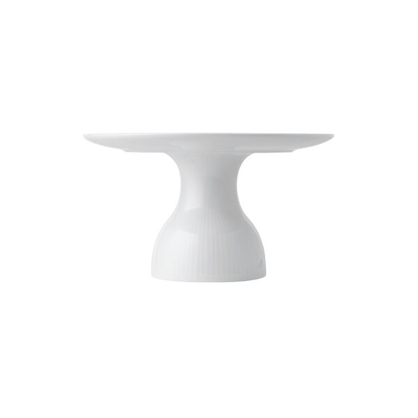 Hvid Riflet fad på fod Ø 20 cm Hvid Riflet fad på fod Ø 20 cm, Royal Copenhagen