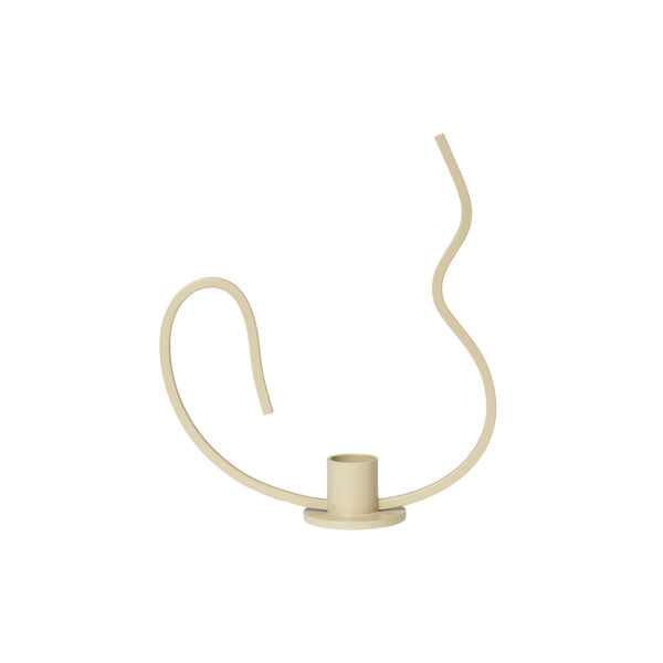 Valse Lysestage Lav, cashmere, Ferm Living