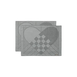 CHRISTMAS RUSTIC dækkeserviet, light grey, Georg Jensen Damask