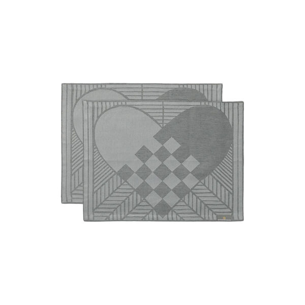 CHRISTMAS RUSTIC dækkeserviet, light grey, Georg Jensen Damask